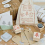 Winter Sparkle Christmas Rubber Stamp Set, thumbnail 2 of 2