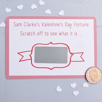 Valentine's Day Fortune Scratchcard, 2 of 3