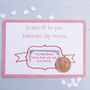 Valentine's Day Fortune Scratchcard, thumbnail 1 of 3