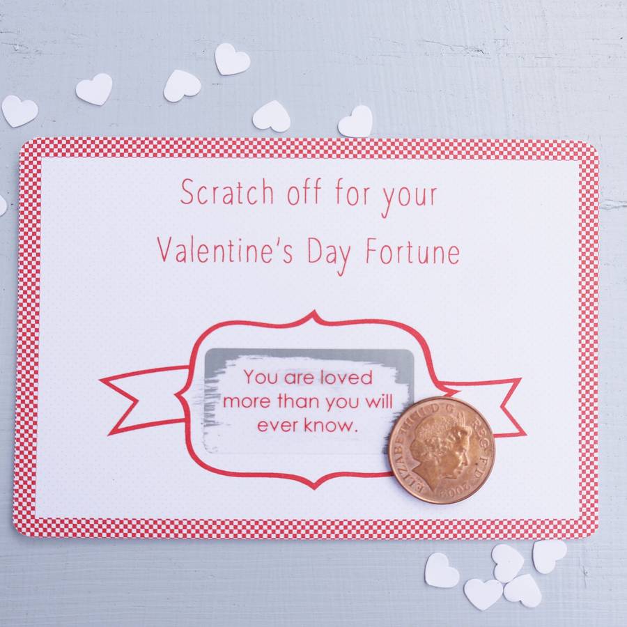 Valentine's Day Fortune Scratchcard, 1 of 3