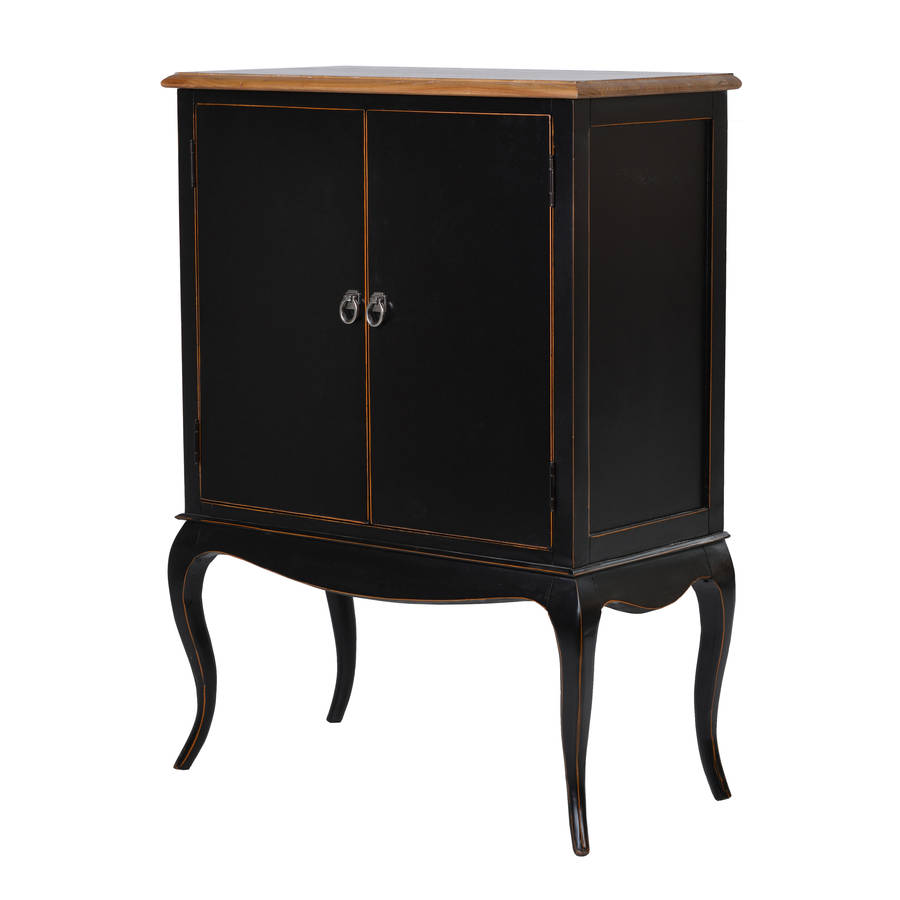 Black Lacquered Side By Out There Interiors