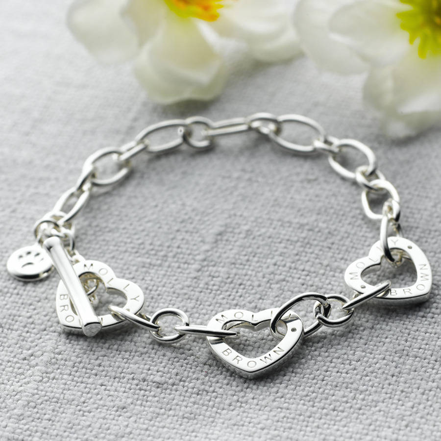 childs adjustable silver charm bracelet by molly brown london