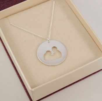 Personalised Silhouette Pendant In Sterling Silver, 5 of 5