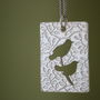 Sterling Silver Love Birds Pendant, thumbnail 2 of 3