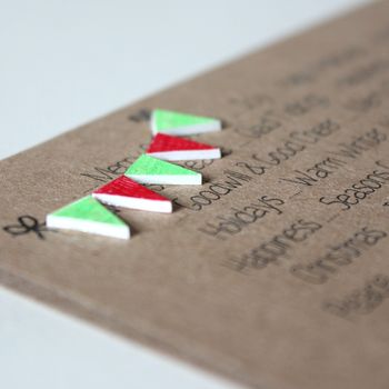 Merry Christmas Card With Festive Bunting, 3 of 4