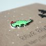 Dinosaur Card, Rawr! Means Merry Christmas In Dinosaur, thumbnail 3 of 4