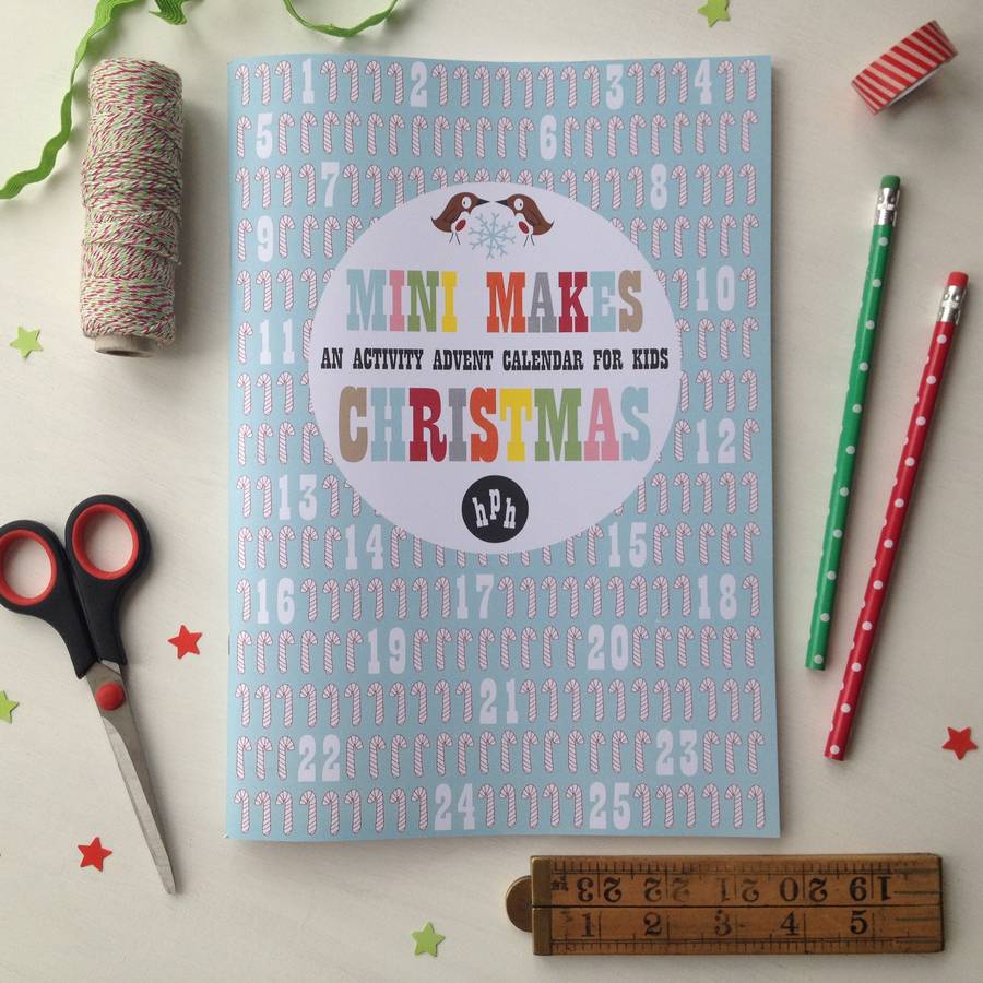 Mini Makes Countdown To Christmas Craft Activity Book By Half Pint Home 