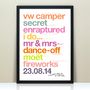 Personalised 'Our Perfect Wedding Day' Print, thumbnail 1 of 10