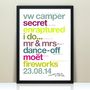 Personalised 'Our Perfect Wedding Day' Print, thumbnail 5 of 10