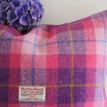 Hydrangea Harris Tweed Cushion, 2 of 10