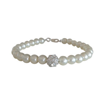 Pearl And Crystal Glitterball Bracelet, 7 of 9
