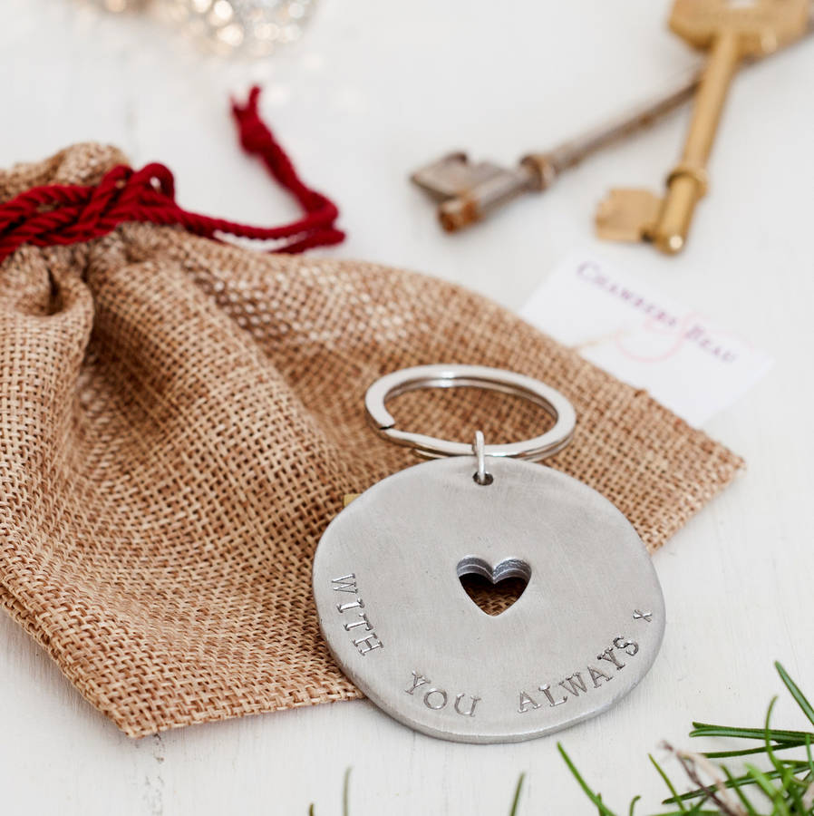 Personalised Christmas Charm Keyring By Chambers & Beau