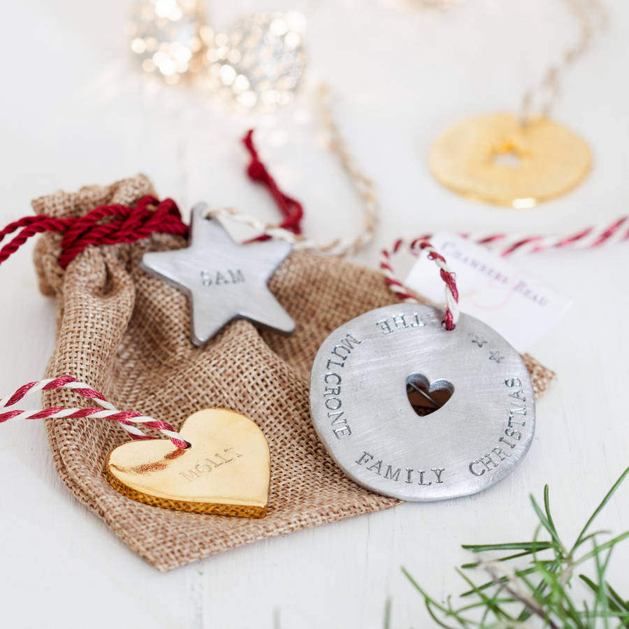 Personalised Heart Christmas Decoration By Chambers & Beau