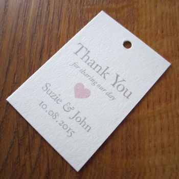 Personalised Heart Favour Tag, 2 of 3