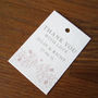 Personalised Delicate Rose Favour Tag, thumbnail 2 of 2