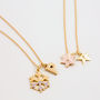 Enamel Star Necklace And Snowflake Necklace, thumbnail 5 of 7