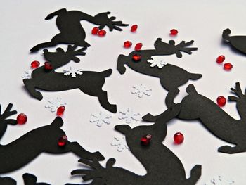 Black Copper Reindeer Christmas Table Confetti, 2 of 4