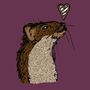 Woodland Otter Valentine's Card, thumbnail 4 of 4