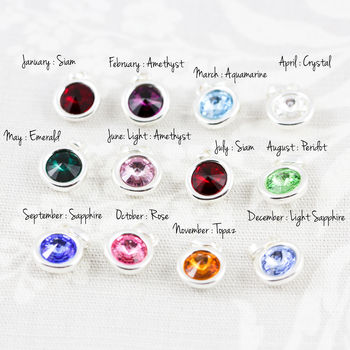 J + S Jewellery Necklaces Add On Birthstone Charms, 9 of 9