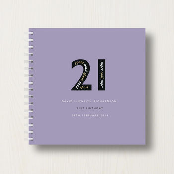 Personalised 21st Birthday Memories Album, 9 of 12