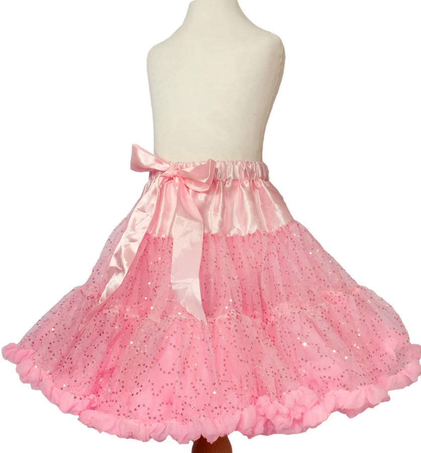 Pettiskirt Tutu Light Pink Shimmer By Candy Bows | notonthehighstreet.com