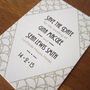 Art Deco Save The Date Card, thumbnail 2 of 2