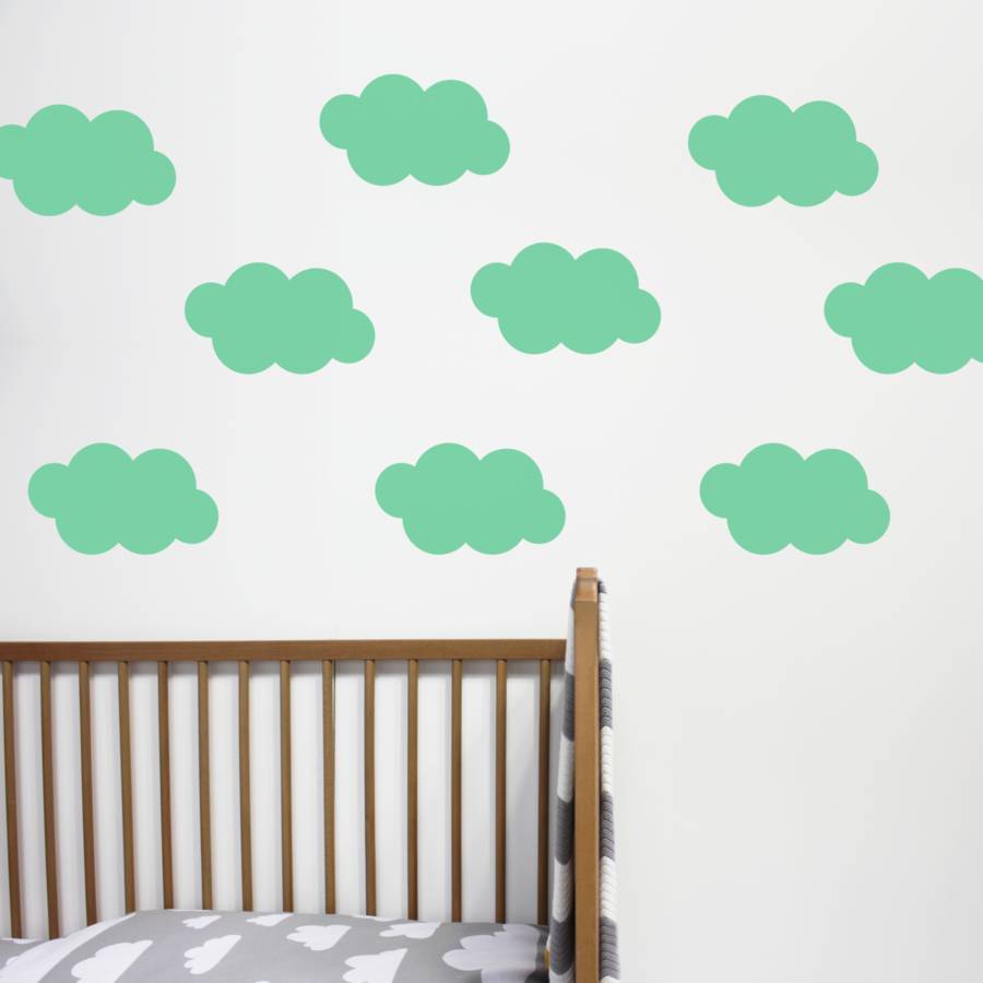 Floating Clouds Wall Stickers By Little Chip