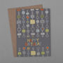 Scribble Squares Birthday Card, thumbnail 1 of 4