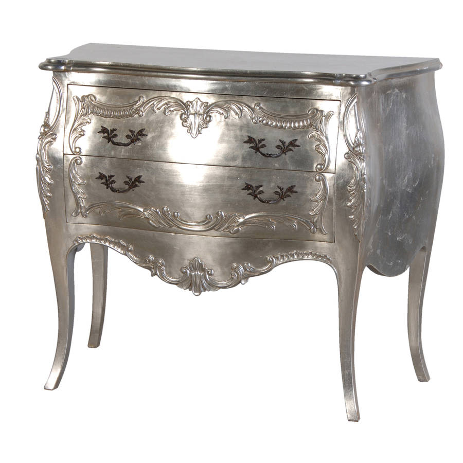 Carved French Chest In Silver By Out There Interiors