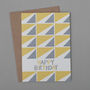 Triangle Squares Birthday Card, thumbnail 1 of 4