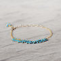 Turquoise And Gold Bracelet, thumbnail 2 of 12