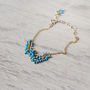 Turquoise And Gold Bracelet, thumbnail 6 of 12