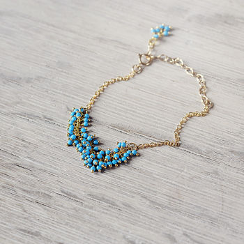 Turquoise And Gold Bracelet, 6 of 12