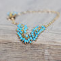 Turquoise And Gold Bracelet, thumbnail 7 of 12