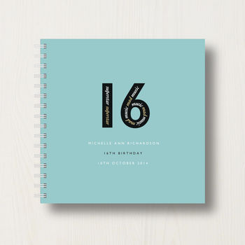 Personalised 16th Birthday Memories Album, 9 of 12