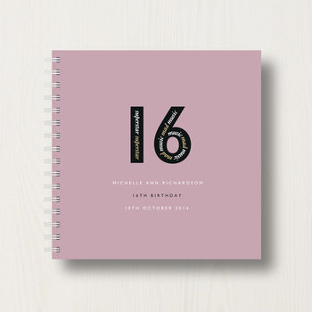 Personalised 16th Birthday Memories Album, 8 of 12