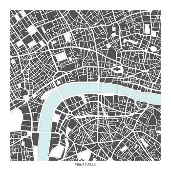 Map Art Print Of London Limited Edition Print, 2 of 5