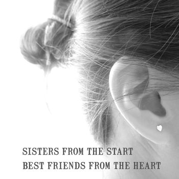 Sister Silver Heart Earrings, 3 of 3