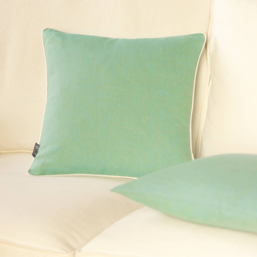 cushion cover with piping by jodie byrne | notonthehighstreet.com