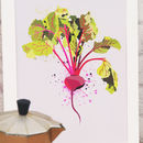 beetroot vegetable kitchen print by paper plane | notonthehighstreet.com