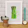 Asparagus Vegetable Kitchen Print, thumbnail 1 of 3