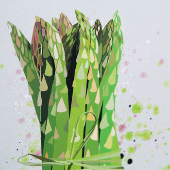 Asparagus Vegetable Kitchen Print, 2 of 3