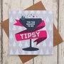 A Set Of Four Party Drinks Christmas Cards, thumbnail 9 of 10