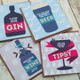 A Set Of Four Party Drinks Christmas Cards, thumbnail 10 of 10