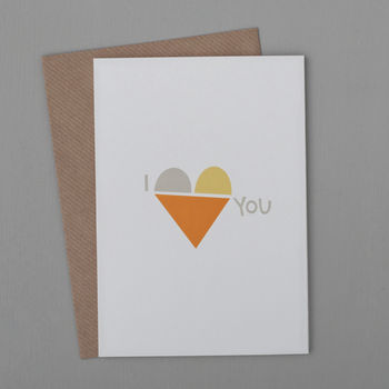 'I Love You' Single Heart Card, 2 of 5