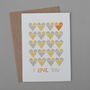'I Love You' Heart Row Card, thumbnail 2 of 5