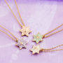 Enamel Star Necklace And Snowflake Necklace, thumbnail 3 of 7