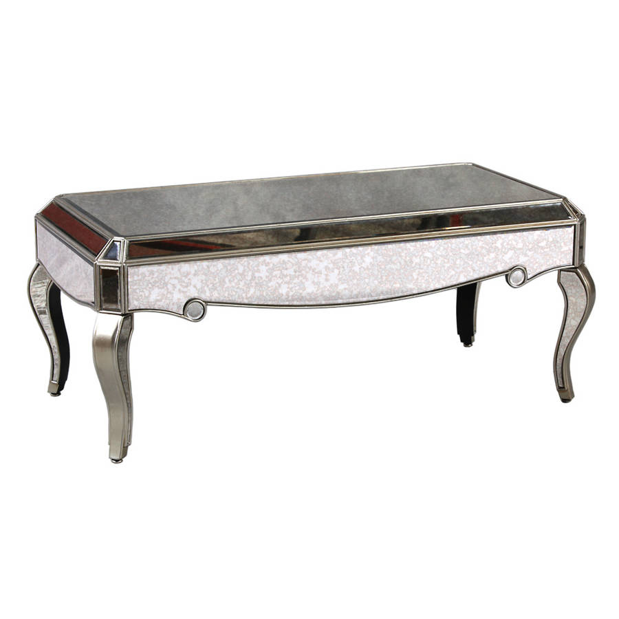antique venetian mirrored coffee table in two finishes by out there ...