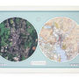 Personalised Double Map, thumbnail 3 of 6