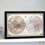 Personalised Framed 'Past And Present' Map, thumbnail 1 of 5